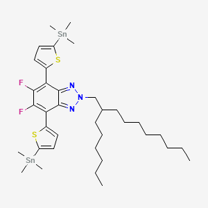 5,6-Difluoro-2-(2-hexyldecyl)-4,7-bis(5-(trimethylstannyl)thiophen-2-yl)-2H-benzo[d][1,2,3]triazole