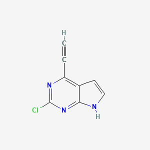 2-Chloro-4-ethynyl-7H-pyrrolo[2,3-d]pyrimidine