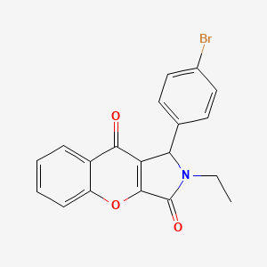 1-(4-Bromophenyl)-2-ethyl-1,2-dihydrochromeno[2,3-c]pyrrole-3,9-dione