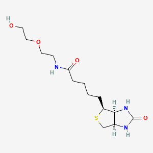 1H-Thieno[3,4-d]imidazole-4-pentanamide, hexahydro-N-[2-(2-hydroxyethoxy)ethyl]-2-oxo-, (3aS,4S,6aR)-
