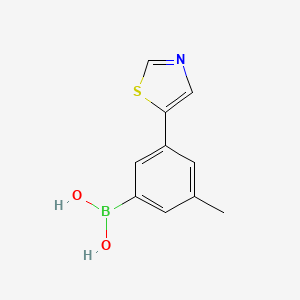 (3-Methyl-5-(thiazol-5-yl)phenyl)boronic acid