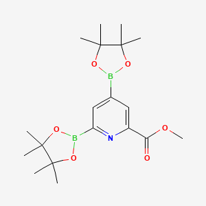 Methyl 4,6-bis(4,4,5,5-tetramethyl-1,3,2-dioxaborolan-2-YL)picolinate