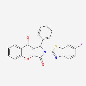 2-(6-Fluoro-1,3-benzothiazol-2-yl)-1-phenyl-1,2-dihydrochromeno[2,3-c]pyrrole-3,9-dione