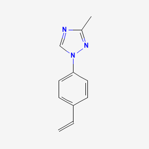 molecular formula C11H11N3 B1407907 3-Methyl-1-(4-vinylphenyl)-1H-1,2,4-triazole CAS No. 1416980-85-2