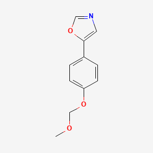 molecular formula C11H11NO3 B14079083 5-(4-(Methoxymethoxy)phenyl)oxazole 