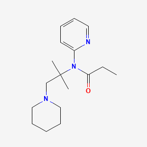 Propionamide, N-(1,1-dimethyl-2-piperidinoethyl)-N-2-pyridyl-, (E)-