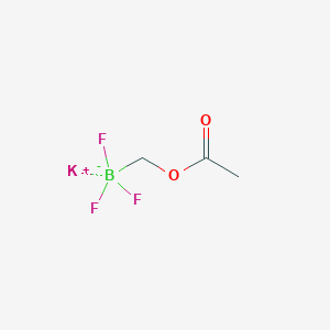 molecular formula C3H5BF3KO2 B1407913 Potassium (acetoxymethyl)trifluoroborate CAS No. 910251-35-3