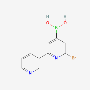 (6-Bromo-[2,3'-bipyridin]-4-yl)boronic acid