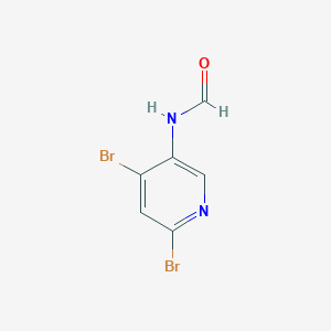 N-(4,6-Dibromopyridin-3-yl)formamide
