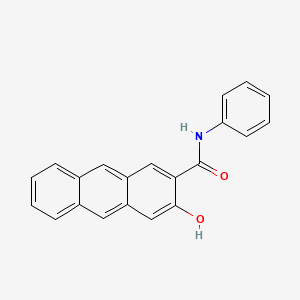 molecular formula C21H15NO2 B14079182 2-Anthracenecarboxamide, 3-hydroxy-N-phenyl- CAS No. 102327-01-5