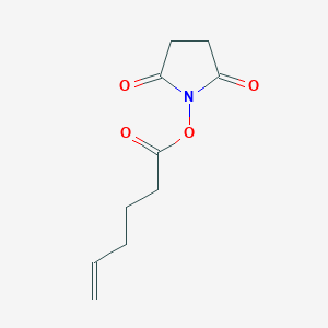 molecular formula C10H13NO4 B1407919 5-Hexenoic acid, 2,5-dioxo-1-pyrrolidinyl ester CAS No. 1246282-45-0