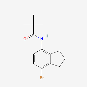 N-(7-Bromo-2,3-dihydro-1H-inden-4-yl)pivalamide