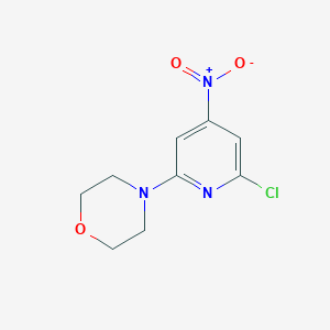 molecular formula C9H10ClN3O3 B14079212 4-(6-Chloro-4-nitropyridin-2-yl)morpholine 