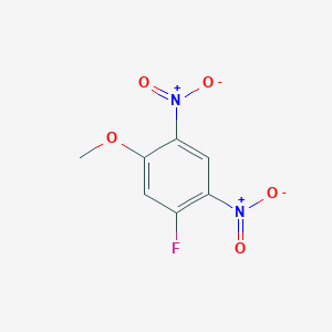 molecular formula C7H5FN2O5 B1407923 2,4-二硝基-5-氟苯甲醚 CAS No. 394-18-3