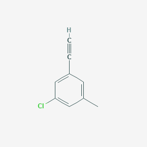 molecular formula C9H7Cl B1407926 1-Chloro-3-ethynyl-5-methylbenzene CAS No. 1936635-62-9
