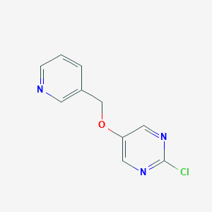 molecular formula C10H8ClN3O B14079260 2-Chloro-5-(pyridin-3-ylmethoxy)pyrimidine 