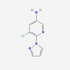 5-Chloro-6-(1H-pyrazol-1-yl)pyridin-3-amine