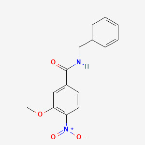 molecular formula C15H14N2O4 B14079379 N-Benzyl-3-methoxy-4-nitrobenzamide 