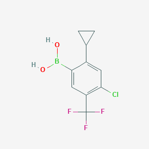 (4-Chloro-2-cyclopropyl-5-(trifluoromethyl)phenyl)boronic acid