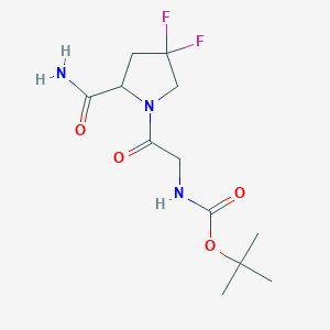 (S)-1-[2-(Boc-amino)acetyl]-4,4-difluoropyrrolidine-2-carboxamide