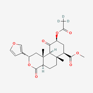 molecular formula C23H28O8 B14079391 Salvinorin A-d3 CAS No. 791114-98-2