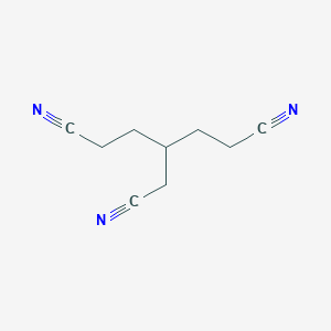 molecular formula C9H11N3 B14079404 4-(Cyanomethyl)heptanedinitrile CAS No. 16466-63-0