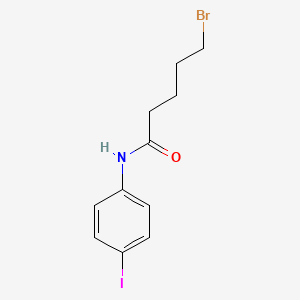 molecular formula C11H13BrINO B1407942 5-溴-N-(4-碘苯基)戊酰胺 CAS No. 1539292-18-6