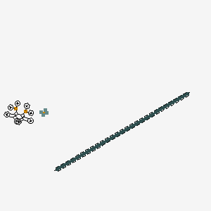 [16-(16-diphenylphosphanyl-15-tetracyclo[6.6.2.02,7.09,14]hexadeca-2,4,6,9,11,13,15-heptaenyl)-15-tetracyclo[6.6.2.02,7.09,14]hexadeca-2,4,6,9,11,13,15-heptaenyl]-diphenylphosphane;hexapentaconta-2,4,6,8,10,12,14,16,18,20,22,24,26,28,30,32,34,36,38,40,42,44,46,48,50,52,54-heptacosayne;molecular hydrogen;phosphanylphosphane