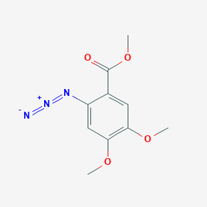 molecular formula C10H11N3O4 B1407945 Methyl 2-azido-4,5-dimethoxybenzoate CAS No. 477883-38-8