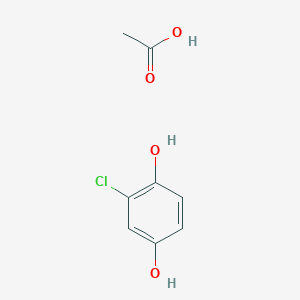 Acetic acid;2-chlorobenzene-1,4-diol