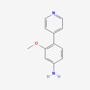 molecular formula C12H12N2O B1407952 3-甲氧基-4-(吡啶-4-基)苯胺 CAS No. 1610875-32-5