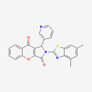 2-(4,6-Dimethyl-1,3-benzothiazol-2-yl)-1-(pyridin-3-yl)-1,2-dihydrochromeno[2,3-c]pyrrole-3,9-dione