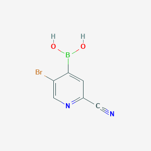 (5-Bromo-2-cyanopyridin-4-yl)boronic acid