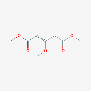 molecular formula C8H12O5 B14079558 Dimethyl 3-methoxypent-2-enedioate 