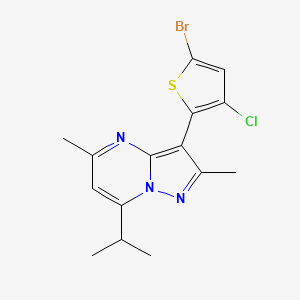 3-(5-Bromo-3-chlorothiophen-2-yl)-7-isopropyl-2,5-dimethylpyrazolo[1,5-a]pyrimidine