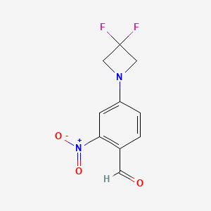 4-(3,3-Difluoroazetidin-1-yl)-2-nitrobenzaldehyde