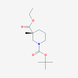 O1-tert-butyl O3-ethyl (3R)-3-methylpiperidine-1,3-dicarboxylate