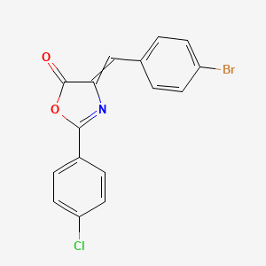 4-[(4-Bromophenyl)methylene]-2-(4-chlorophenyl)-5(4H)-oxazolone