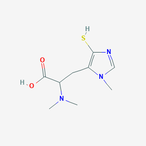 2-(Dimethylamino)-3-(3-methyl-5-sulfanylimidazol-4-yl)propanoic acid