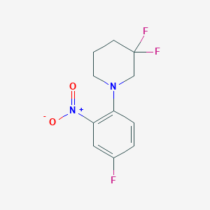 5-Fluoro-2-(3,3-difluoropiperidin-1-yl)nitrobenzene