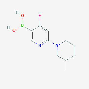 (4-Fluoro-6-(3-methylpiperidin-1-yl)pyridin-3-yl)boronic acid