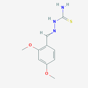 molecular formula C10H13N3O2S B14079624 Hydrazinecarbothioamide, 2-[(2,4-dimethoxyphenyl)methylene]- CAS No. 112612-58-5