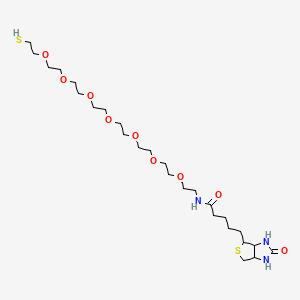 N-(23-Mercapto-3,6,9,12,15,18,21-heptaoxatricosyl)-5-(2-oxohexahydro-1H-thieno[3,4-d]imidazol-4-yl)pentanamide