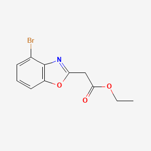 molecular formula C11H10BrNO3 B14079636 Ethyl 2-(4-bromobenzo[d]oxazol-2-yl)acetate 