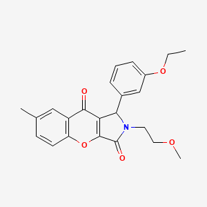 1-(3-Ethoxyphenyl)-2-(2-methoxyethyl)-7-methyl-1,2-dihydrochromeno[2,3-c]pyrrole-3,9-dione