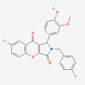 7-Chloro-2-(4-fluorobenzyl)-1-(4-hydroxy-3-methoxyphenyl)-1,2-dihydrochromeno[2,3-c]pyrrole-3,9-dione