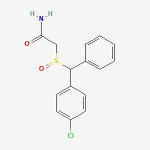 2-[(4-Chlorophenyl)(phenyl)methanesulfinyl]acetamide