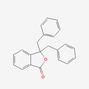 1(3H)-Isobenzofuranone, 3,3-bis(phenylmethyl)-