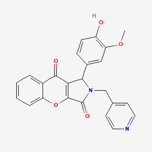 1-(4-Hydroxy-3-methoxyphenyl)-2-(pyridin-4-ylmethyl)-1,2-dihydrochromeno[2,3-c]pyrrole-3,9-dione