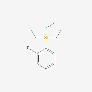 molecular formula C12H19FSi B14079711 Silane, triethyl(2-fluorophenyl)- CAS No. 851368-02-0